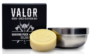 Valor - Shaving Puck Original & Stainless Steel Bowl